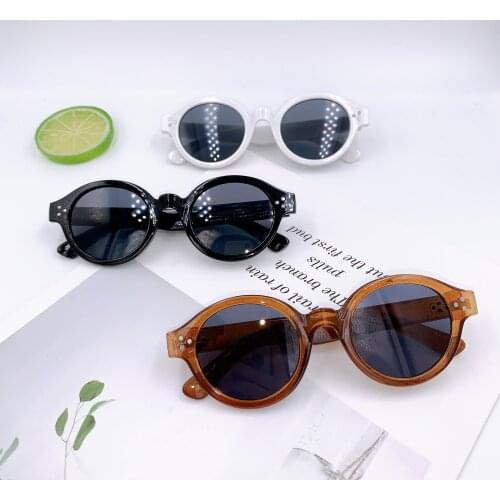 Korean hip hop New sunglasses creative mens and womens sunglasses b117pc frame meter nail childrens Sunglasses