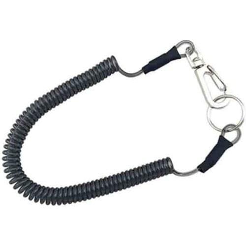 Key Lanyard Fishing Missed Rope Key Koord Key Chain Elastic Coil Stretch Tether Fashion Wire spring rope Lockable Key Cord