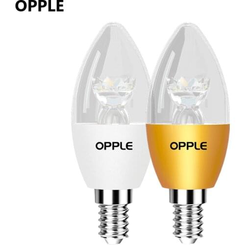OPPLE LED Candle Bulb Lamp E14 3W/4W warm light 3000K LED Candle Light Lamp Replacement bulb LED Candle Bulb Energy-saving Light