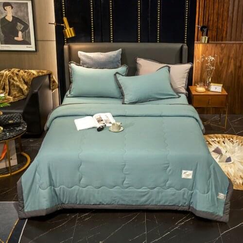 Spring and summer new cotton summer quilt pure color summer cool quilt air conditioner thin quilt core wholesale for 135 bed