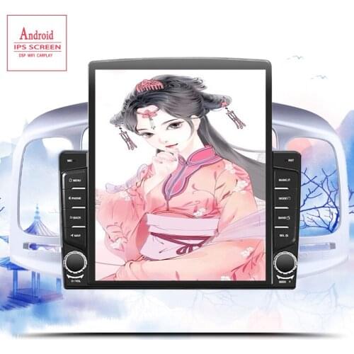 9.7" Tesla screen For Hyundai Accent radio 2006 2007-2011 android 10.0 Car Radio Multimedia autoradio Player GPS Navi no dvd