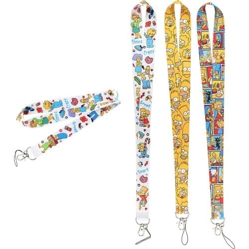 A4180 Patchfan Cartoon Key Lanyard for keys ID Phone USB Badge Holders Phone Neck Straps webbing