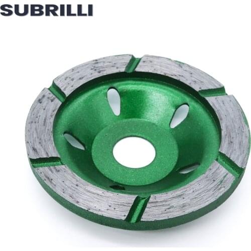 SUBRILLI 80mm Diamond Grinding Wheel Bowl Shape Cup For Concrete Granite Ceramic Abrasive Angle Grinder Disc