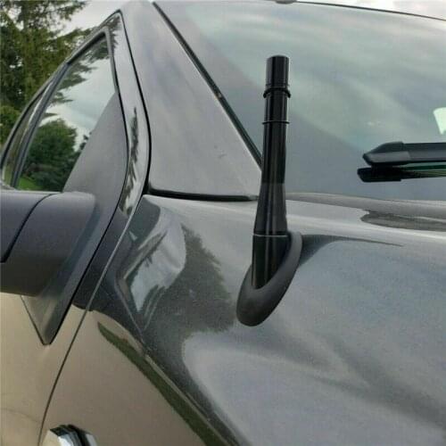 Car Accessories Aluminum Screw-On Short Carbon Fiber Vehicle Aerials Car Radio Antenna Universal Replacement Antenna Tools