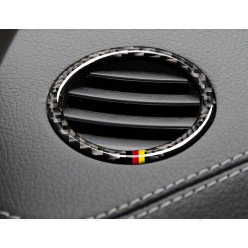 Instrument Outlet Vent Frame Car Stickers Circle Covers For Mercedes GLS - ML 2012-2015 GLE 2015- GL 2013-2015