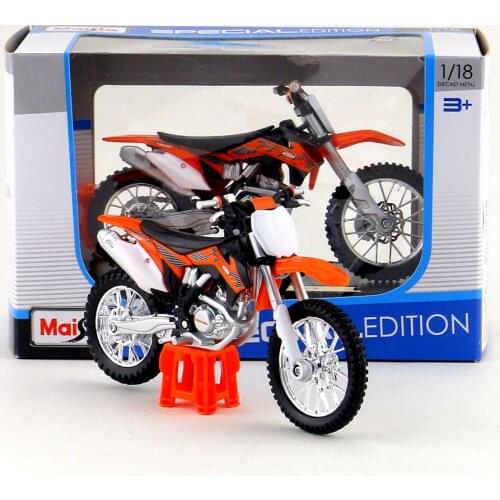 Free Shipping/Maisto Toy/Diecast Metal Motorcycle Model/1:18 Scale/KTM 450 SX-F Supercross/Educational Collection/Gift For Kid