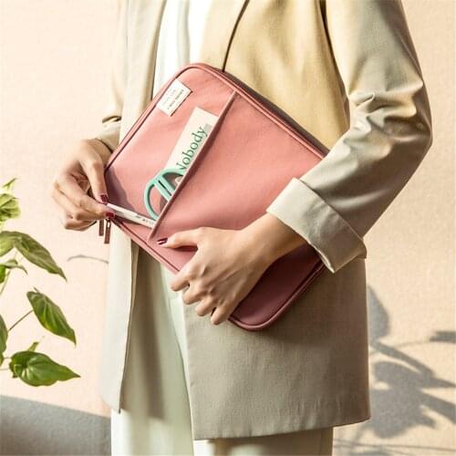 Ipad Pouch Bag A4 Files Organizer Briefcase Document Holder Multi Functional Men Women Home Office Business Storage Case