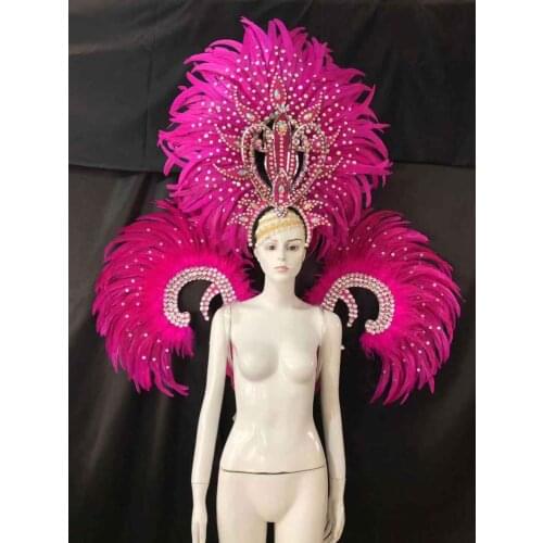 Lo spettacolo di danza copricapo di piume di accessori di abbigliamento La FESTA La Maschera IL Festival