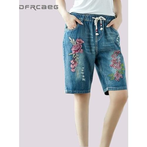 Женские джинсовые капри DFRCAEG China At AliExpress