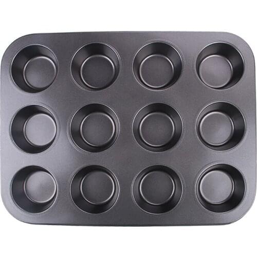 Bakeware Pan Muffins Soap Tray Mold 12 Mini Muffin Cups Non Stick Cookies Egg Tart Cupcake Baking tray Cake Decorating Tools