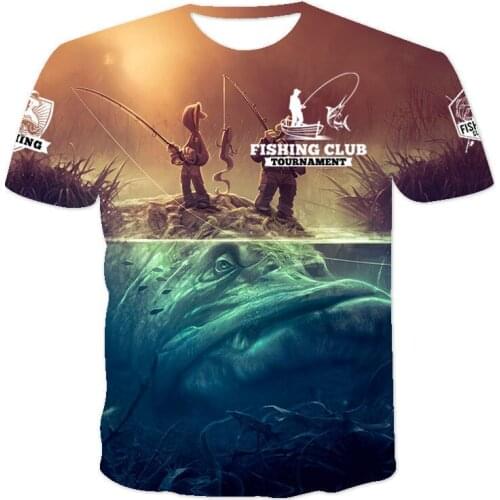 New Summer 3D Printed Fish Pattern Men And Women Casual T-Shirt Fashion Trend Youth Cool Mens T-Shirt Hip Hop Short Sleeve Tops