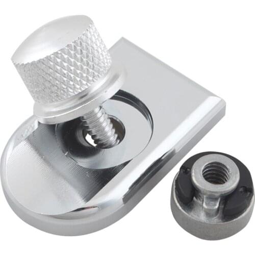 Chrome Rear Fender Seat Bolt Screw Nut Tab Hardware Knob Cover For Harley 96-Up XL Dyna Touring Softail CVO Knurled Craft