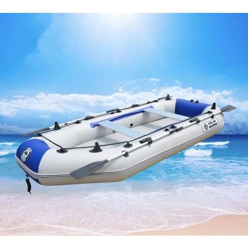 Kayak thickening inflatable boat 2/3/4 person motorboat dinghy fishing boat Durable PVC Rubber Fishing Boat Set with Paddles Pum