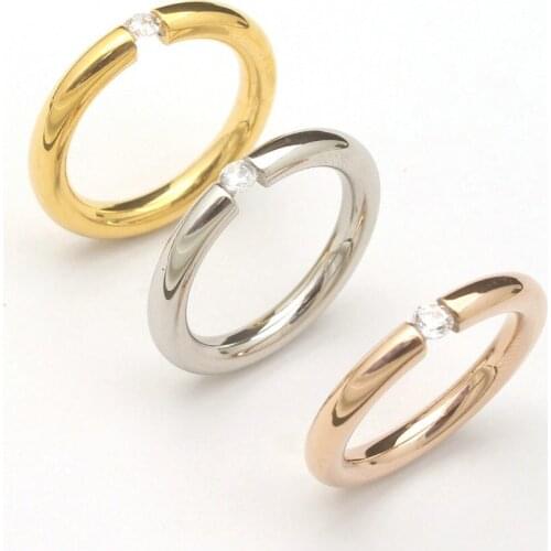 Stainless Steel Ring Jewelry Gold Color Wholesale For Women Fashion Gift Newest Joyas De Acero Inoxidable Para Mujer RBJKDVAI