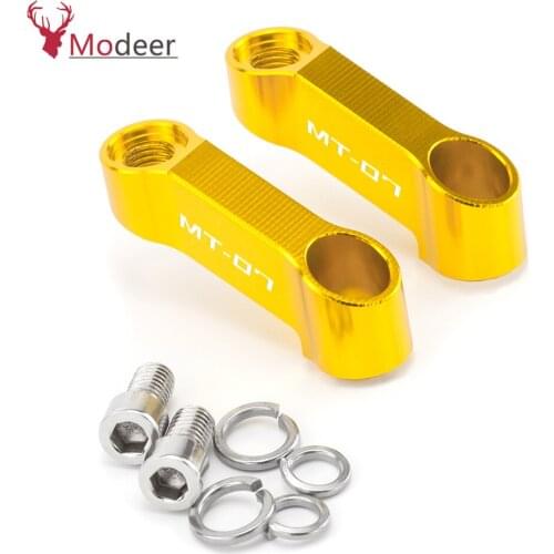 MT03 MT07 MT09 CNC 8MM/10MM Motorcycle Handlebar Mount Mirror Riser Extender Extensions Adaptor For Yamaha MT-03 MT-07 MT-09