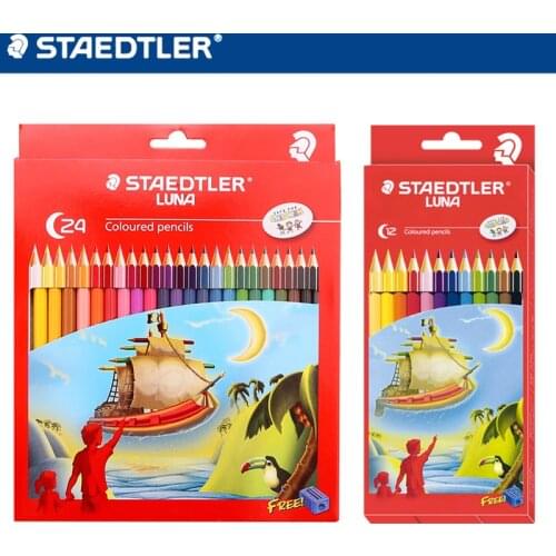 STAEDTLER 12/24 color pencil set water soluble color pencil 136 C12 professional painting art fill color lead