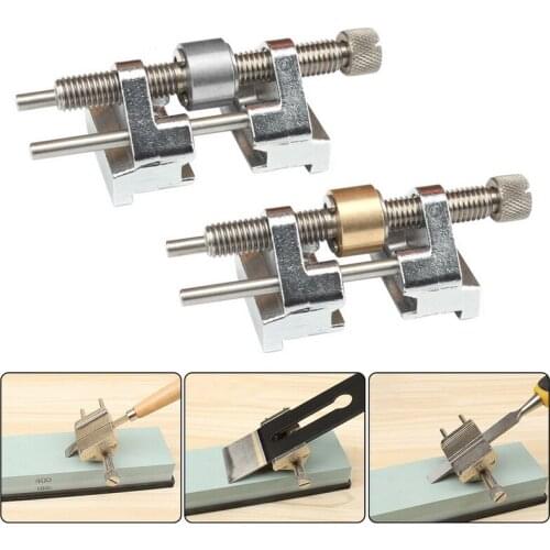 Brass/Stainless Steel Honing Guide Jig for Chisel Plane Blade Edge Sharpening Bevel Angle Sharpener Wood Planer Flat Sharpening