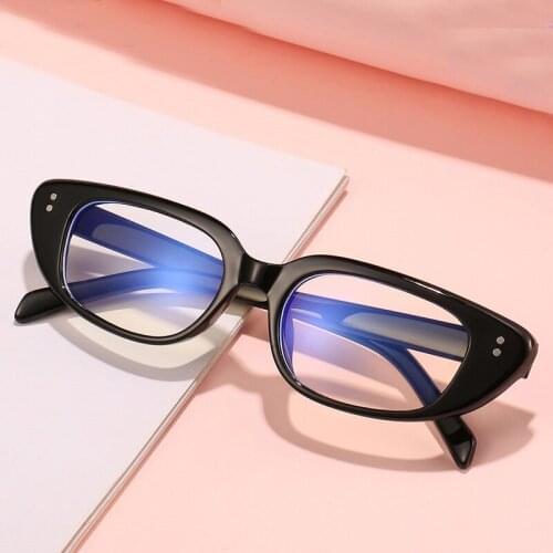 Small Square Anti Blue Eyeglasses Women Vintage PC Frame Eyewear oculos feminino Plain Glasses Luxury Designer Optical Glasses