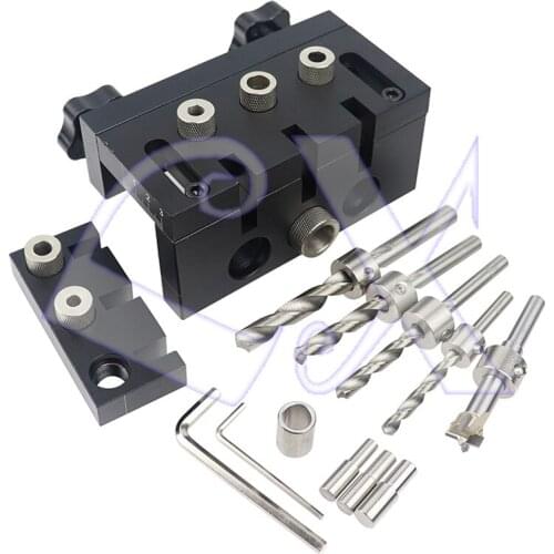 3-in-1 hole punch locator woodworking puzzle connection hole opener 2-in-1 straight hole puncher woodworking DIY tool