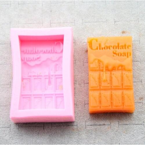 DIY Chocolate Soap Mould Silicone Soap Making Tools Soaps Mold Crafts Cake Decorating Molds Handmake Fondant Candy Tool