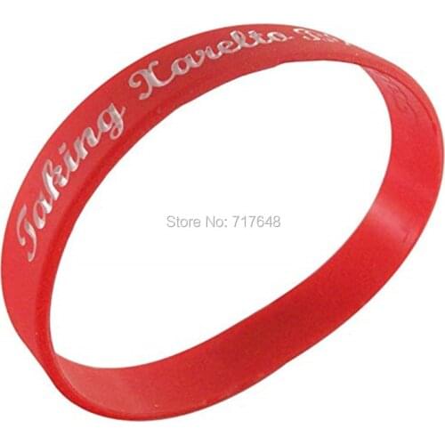 100pcs Taking Xarelto Blood Thinner Medical Alert wristband silicone bracelets free shipping by epacket A