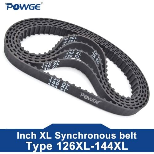 POWGE XL Timing belt 120/122/124/126/128 Width 025 6.4mm 037 Teeth 60 61 62 63 64 Synchronous Belt 120XL 122XL 124XL 126XL 128XL
