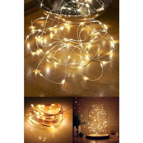 Fairy Led Light 10 Meter (Yellow) Battery Powered Souvenirs Home Office Products Night Light