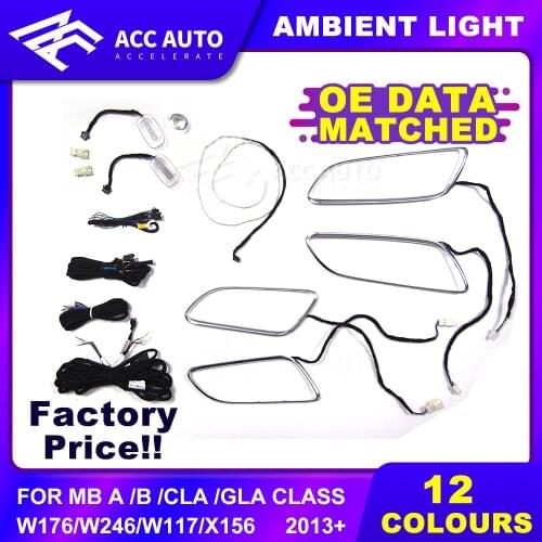 Trending DIY Ambient-Lamp for Mercedez A Class W176 12 Colors LED Ambient-Light Illuminated Car Accessory