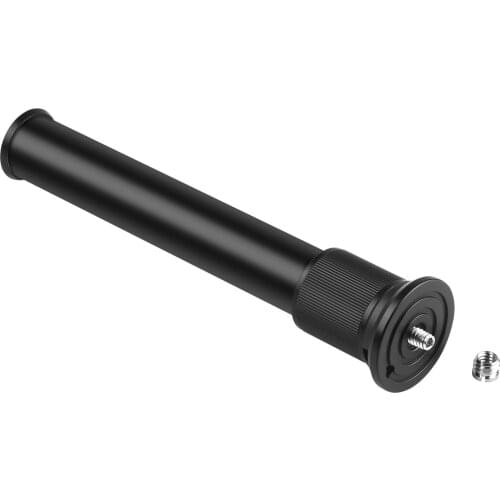 Extendable Extension Pole Rod 19-31cm 1/4-inch 3/8-inch with 2pcs 1/4 to 3/8 Adapter Screws for DSLR SLR Camera Ball Head Tripod