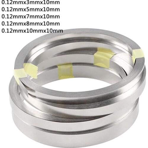 1 Roll 10m 0.12mm 18650 Li-ion Battery Nickel Sheet Plate Nickel Plated Steel Belt Strip Connector Spot Welding Battery Welder