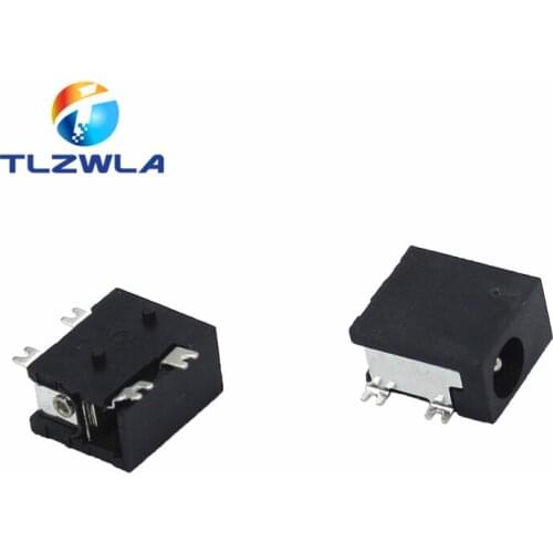 10PCS/LOT DC-033 1.3mm 4smd DC Power Female Outlet Interface Socket Jack DC033 SMD 4 Pins