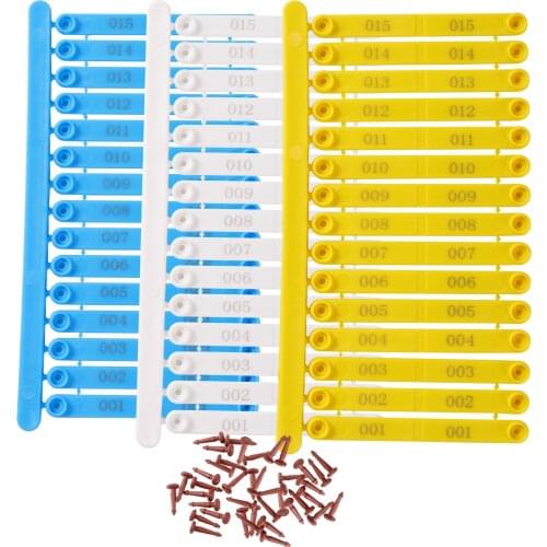 100 Pcs Poultry Farm Chicken Wings Ring Chicken Wings Identification Ring Bird Duck Quail Pigeon Chicken Wings Identifier