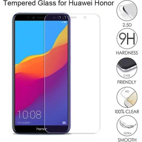 2PCS Tempered Glass For Huawei Y3 Y5 Y6 Y7 Prime 2018 9H High Quality Protective Film Transparent Protective Phone Screen Film