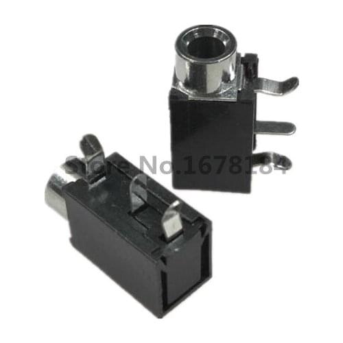 50 pc/LOT PJ316 Female Audio Connector 3 Pin DIP Headphone Jack Socket PJ-316