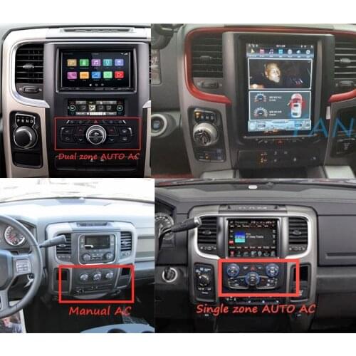 Car Radio Android 2 Din Tesla Vertical Screen GPS Navigation For Dodge RAM 1500 2013-2018 Auto Stereo Receiver Multimedia Player