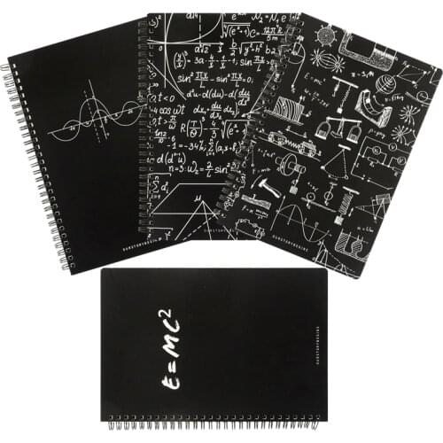 W26 School Creative Gift Physics Math Formula n48 n66 n04 Fashion n68board Shell B5 68 Sheets A5 Notebook