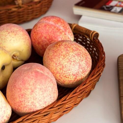 Simulation Fruit Props Simulation Peach Decorations Fake Fruit Photography Props Kitchen Soft Decoration Home Soft Decoration