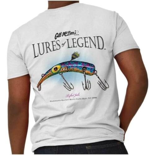 Legend Tufted Jake Lures. Funny Fisherman Angler Fishing Gift T-Shirt. Summer Cotton Short Sleeve O-Neck Mens T Shirt New S-3XL