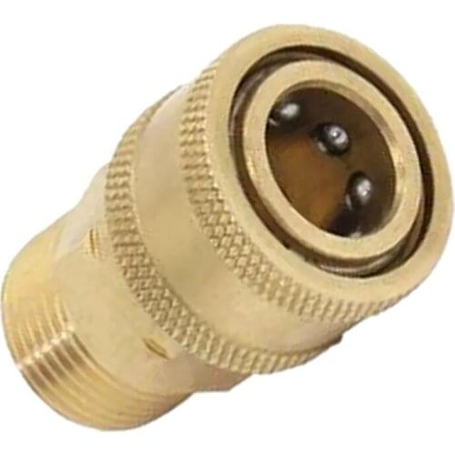 Pressure Washer Quick Release Mini M22 Female to 1/4 Male Brass Coupling Brass Flexible Motor Shaft Coupling Coupler Motor