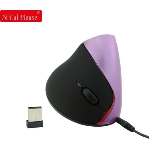 Rechargeable Optical Wireless 2.4G Vertical Mouse Ergonomic 6 Buttons 2400DPI Right Hand Gaming For Laptop Desktop Computer Mice