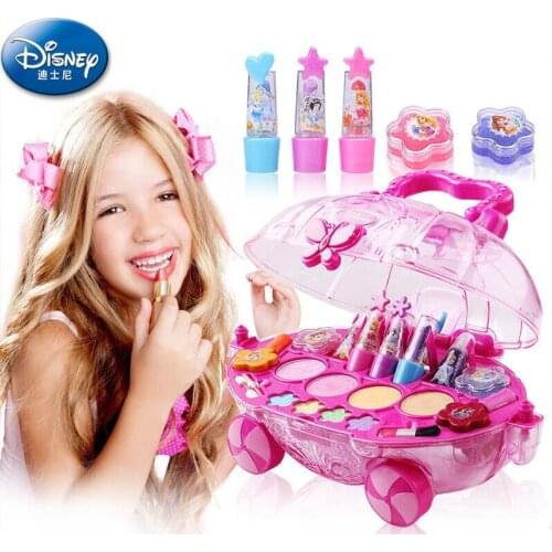 Disney gorgeous princess makeup mobile gift box girls play childrens toys show cosmetics set Beauty & Fashion Toy