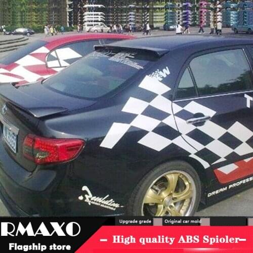 For TOYOTA Corolla ROOF Spoiler 2006-2012 Corolla High Quality ABS Material Car Rear Wing Primer Color Rear Spoiler
