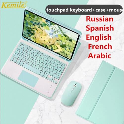 Touchpad Keyboard Mouse Case For iPad Pro 9.7 10.5 11 Air 2 3 10.2 2019 2017 2018 2020 5th 6th 7th Generation Cover Keypad mouse