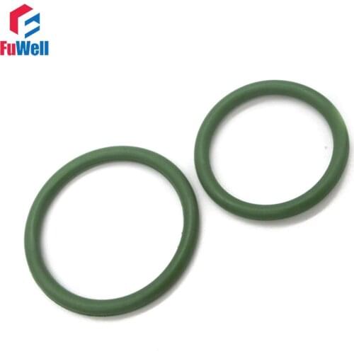 2pcs 5mm Thickness Green FKM O-Rings Seal 150/155/160/165/170/175/180/185/190/195mm OD O Rings FKM Hole Sealings Gasket Washer