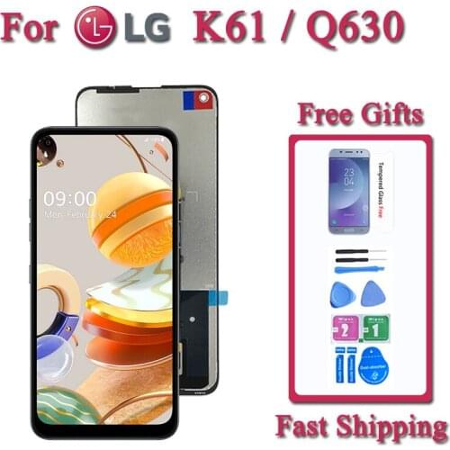 6.53 inch Screen For LG K61 LCD Touch Screen Sensor Panel Digiziter Assembly For LG Q630 LMQ630EAW LMQ630EAW Display Replacement