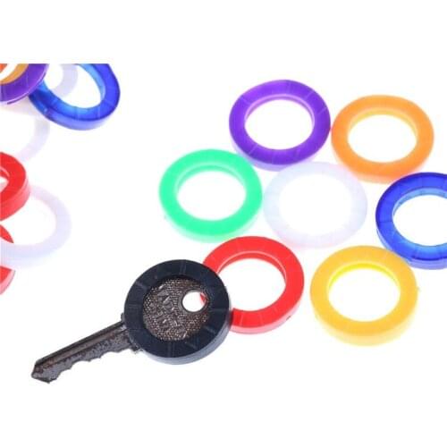 10 Pcs Soft Key Locks Keys Cap Key Covers Topper Multi Color Hollow Rubber Keyring Key Case For Car