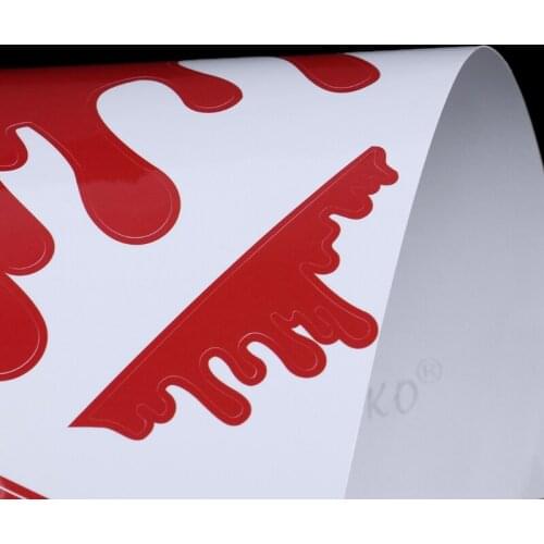 7 Pcs Funny Bleeding Red Blood Drip Zombie Undead Reflective Car Vinyl Sticker