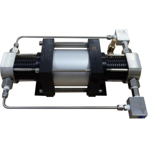 Free shipping Wellness Model :XBD30-OL 150-200 bar Mini double acting air driven oxygen gas booster with inlet and outlet hose