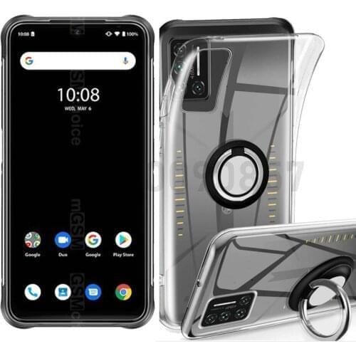 Case For Umidigi Bison Ring Kickstand Finger Holder Soft TPU Shockproof Cover Lens ProtectionFor Umidigi Bison GT Pro