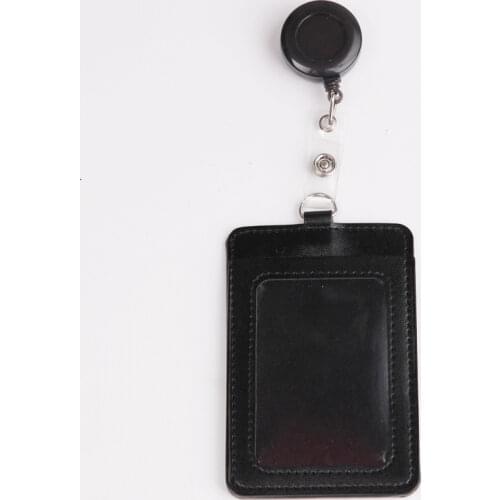 Doctor ID Card Holder Student Card Protection Set PU Leather Business Card Case Nurse Badge Holder